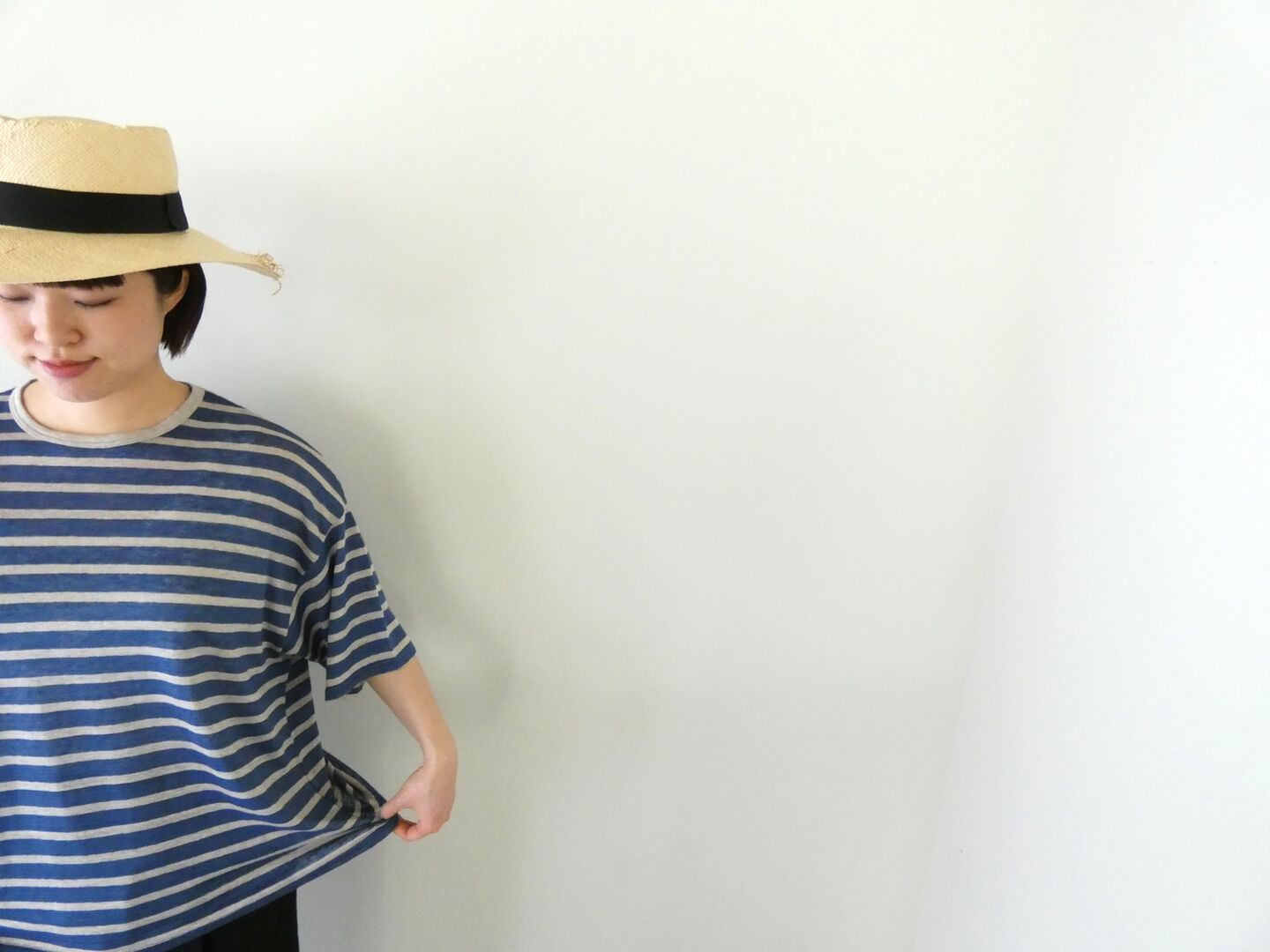 ichi(イチ) リネンボーダープルオーバーの商品画像4