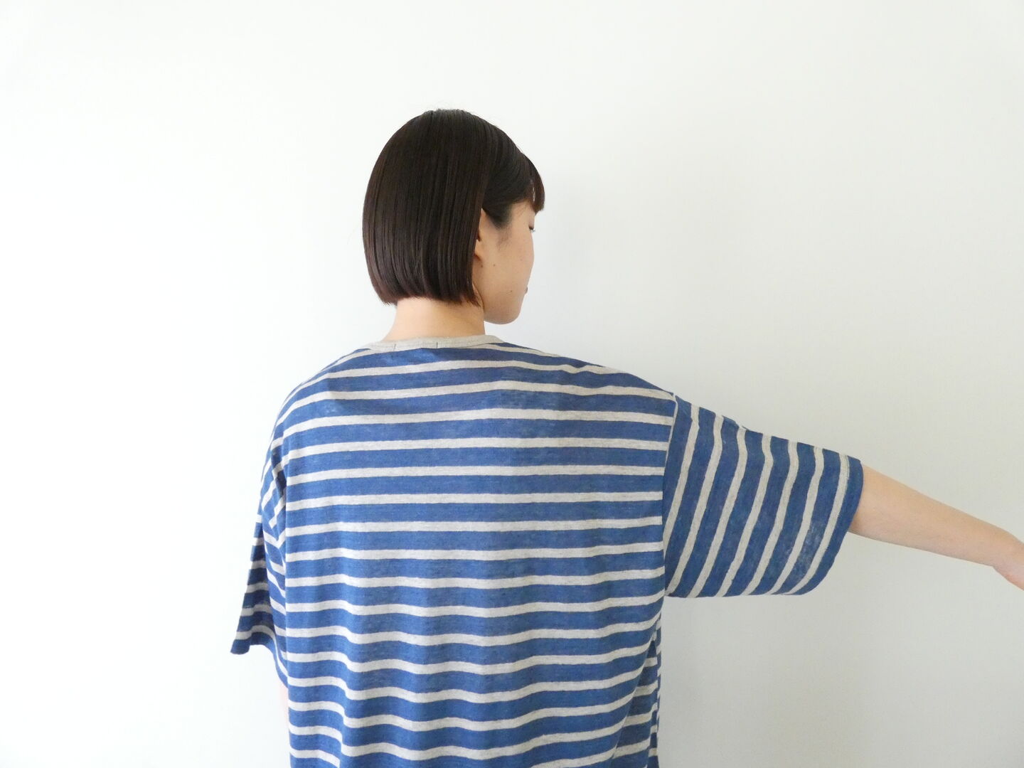 ichi(イチ) リネンボーダープルオーバーの商品画像7