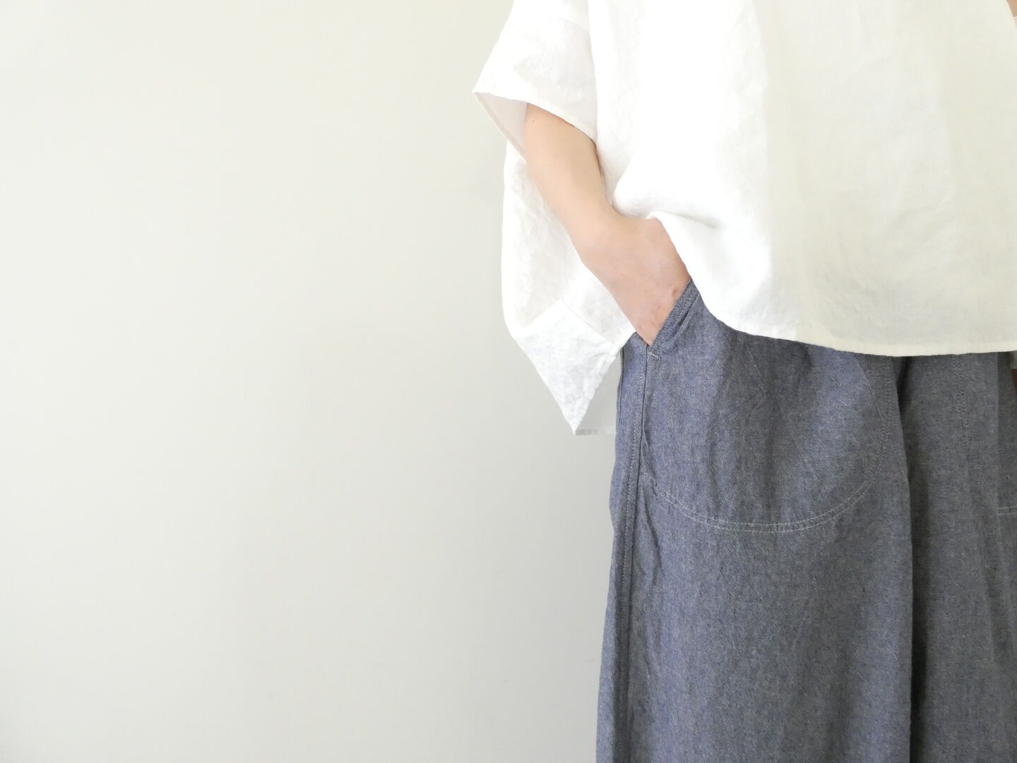 D.M.G.(ディーエムジー) シャンブレーワッシャーパネルボールパンツの商品画像16