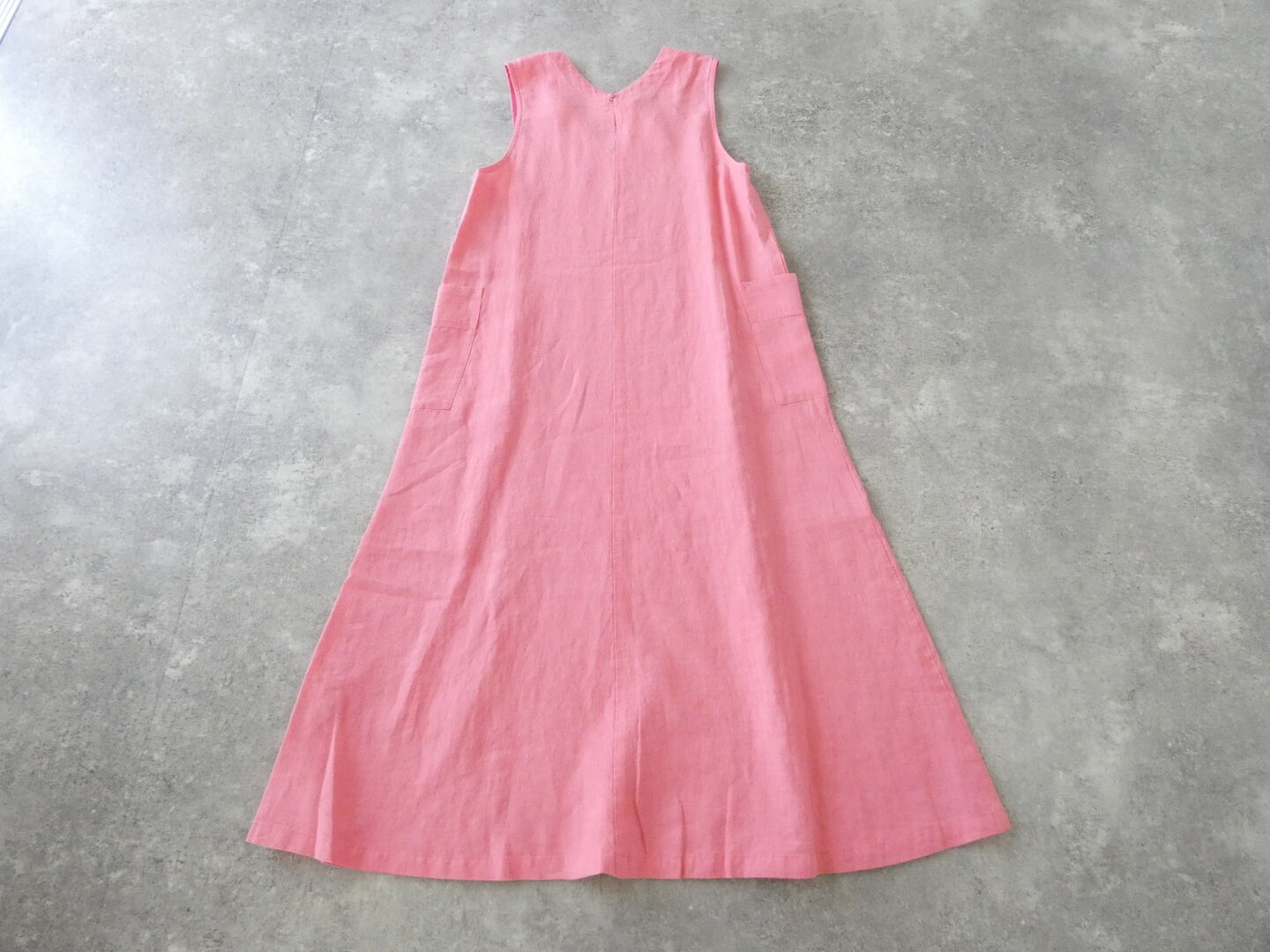 Hands of creation(ハンズオブクリエイション) リネン桐七炊きVネックフレアラインジャンバースカートの商品画像12