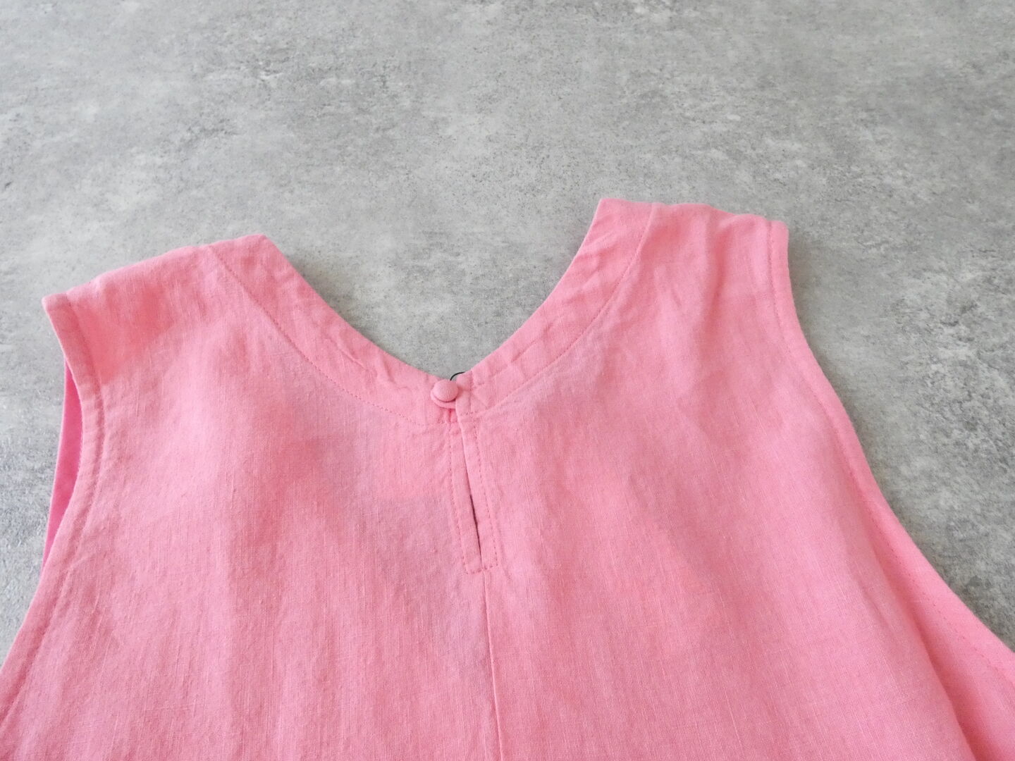 Hands of creation(ハンズオブクリエイション) リネン桐七炊きVネックフレアラインジャンバースカートの商品画像23