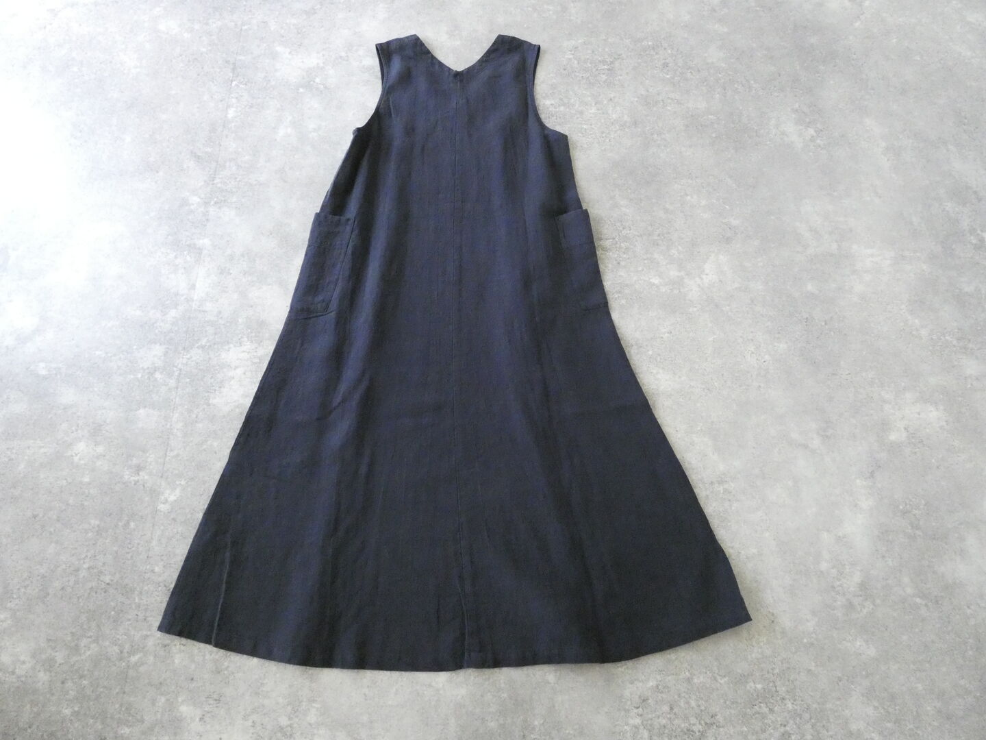 Hands of creation(ハンズオブクリエイション) リネン桐七炊きVネックフレアラインジャンバースカートの商品画像29
