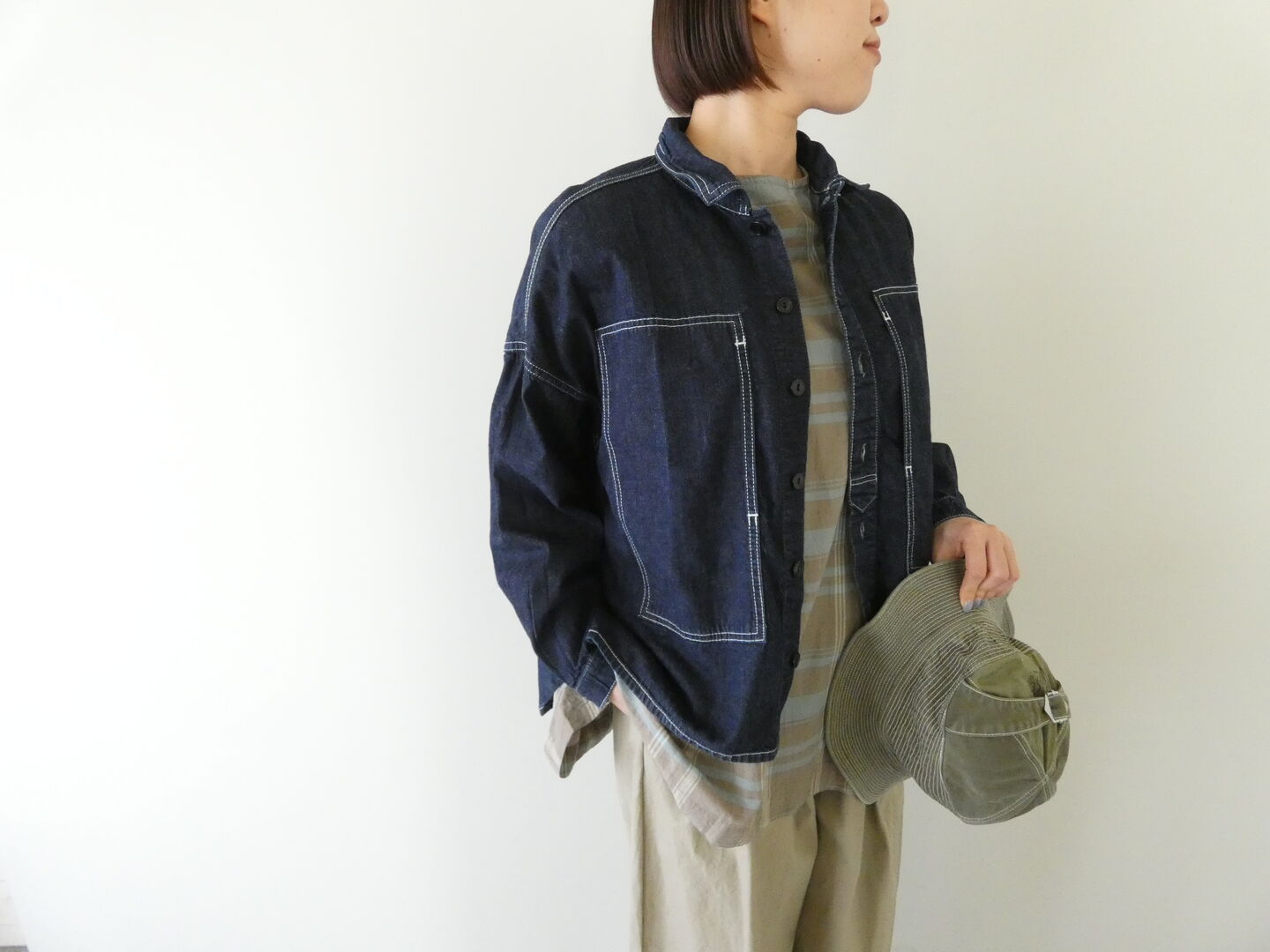 ichi(イチ) チェックスリーブレスプルオーバーの商品画像3