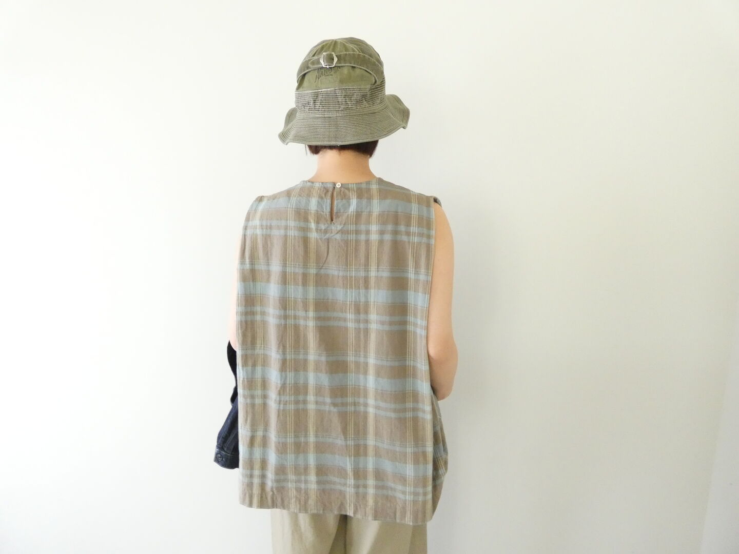 ichi(イチ) チェックスリーブレスプルオーバーの商品画像8