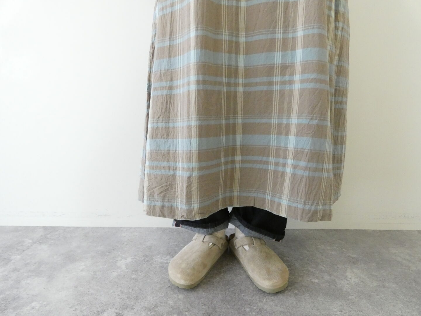 ichi(イチ) チェックノースリフレアワンピースの商品画像18