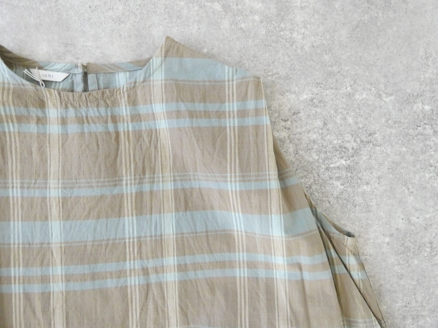 ichi(イチ) チェックノースリフレアワンピースの商品画像20