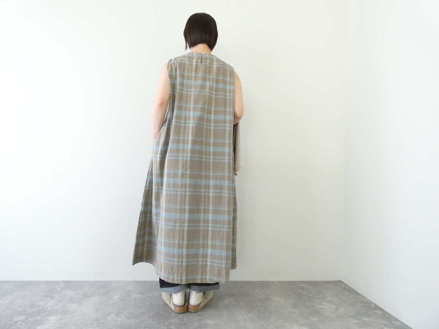 ichi(イチ) チェックノースリフレアワンピースの商品画像5