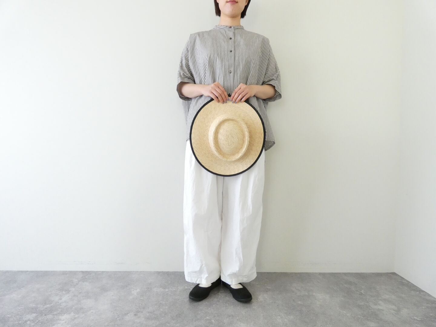 ichi(イチ) ストライプワイドシャツの商品画像2