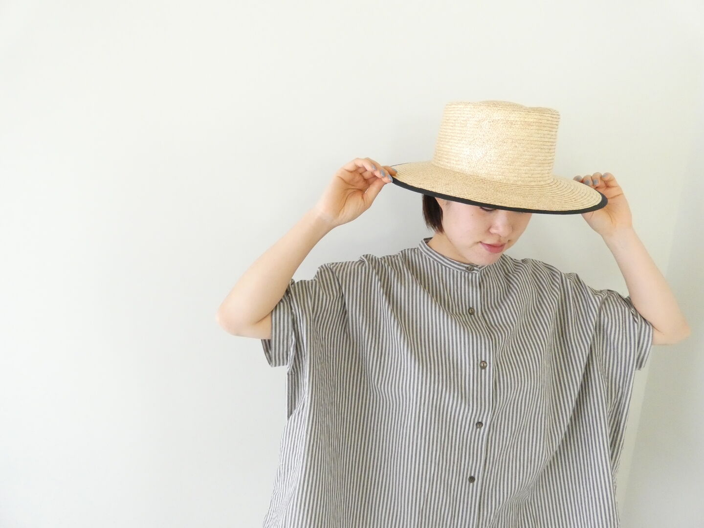 ichi(イチ) ストライプワイドシャツの商品画像3