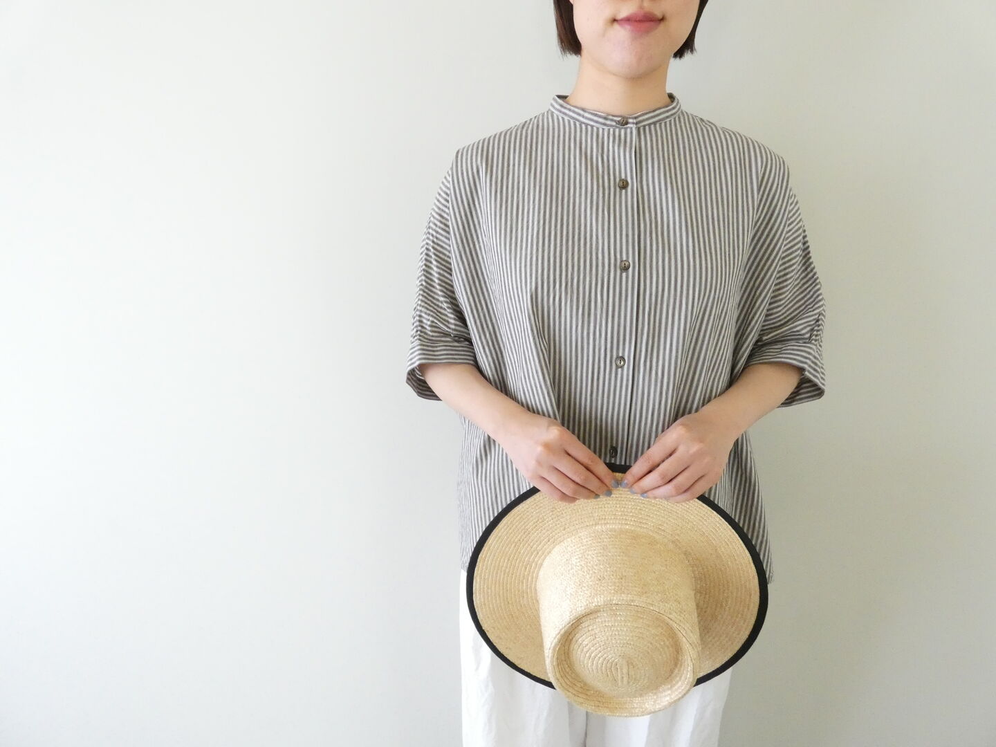 ichi(イチ) ストライプワイドシャツの商品画像5