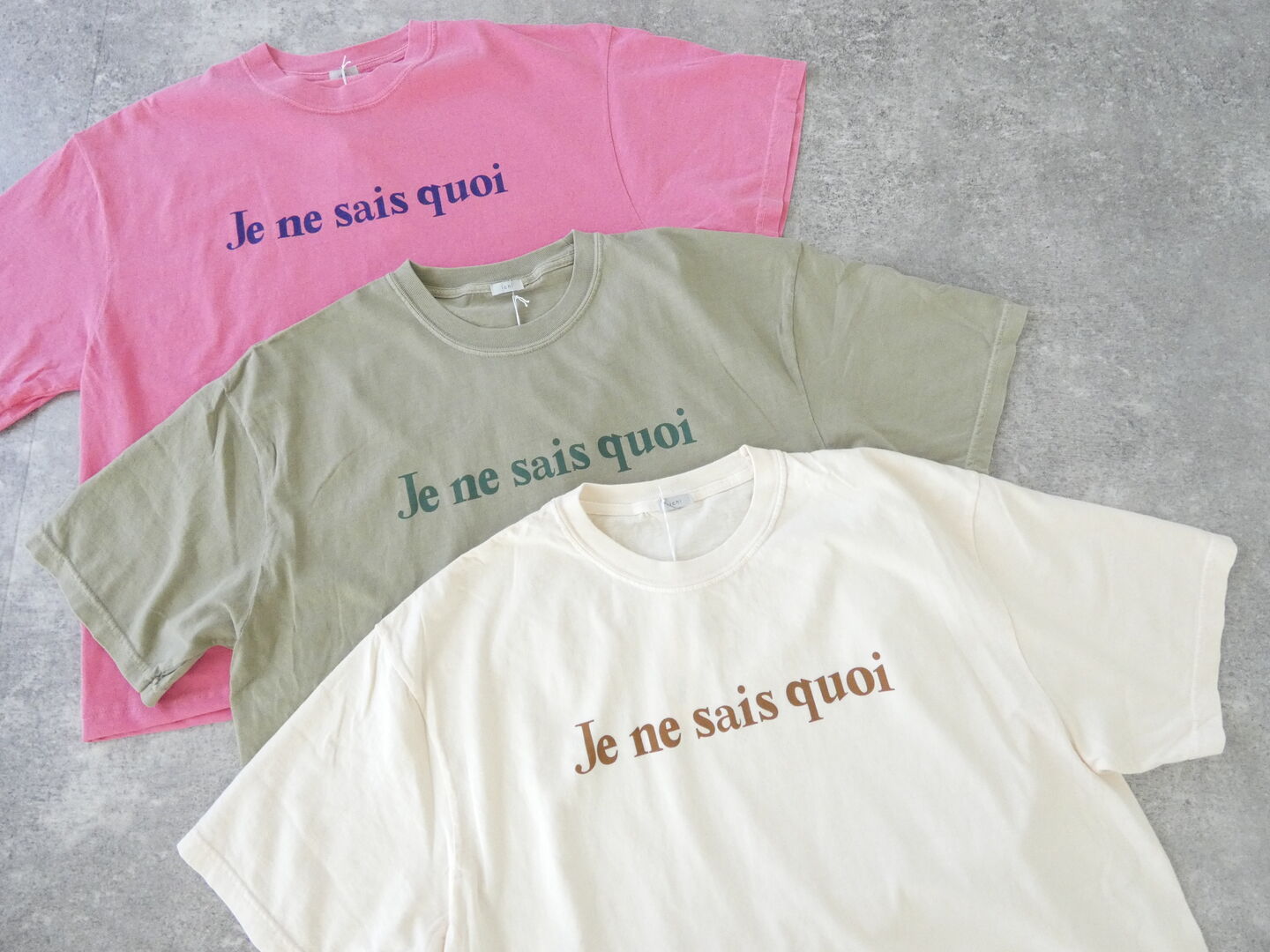 ichi(イチ) ピグメント T-shirt Je ne sais quoiの商品画像12