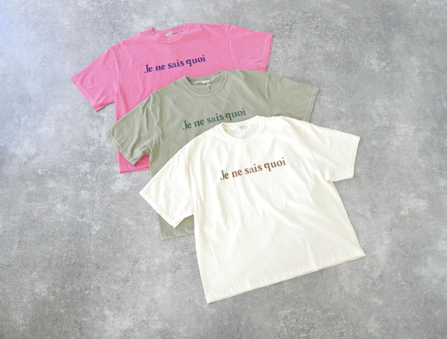 ichi(イチ) ピグメント T-shirt Je ne sais quoiの商品画像3