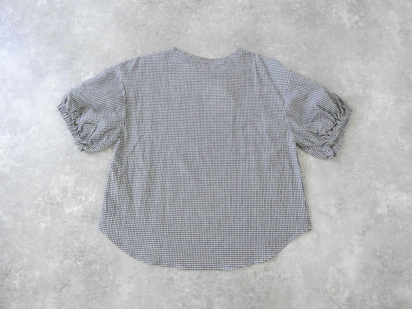 NARU オーガニックコットンチェックボリュームブラウスの商品画像12