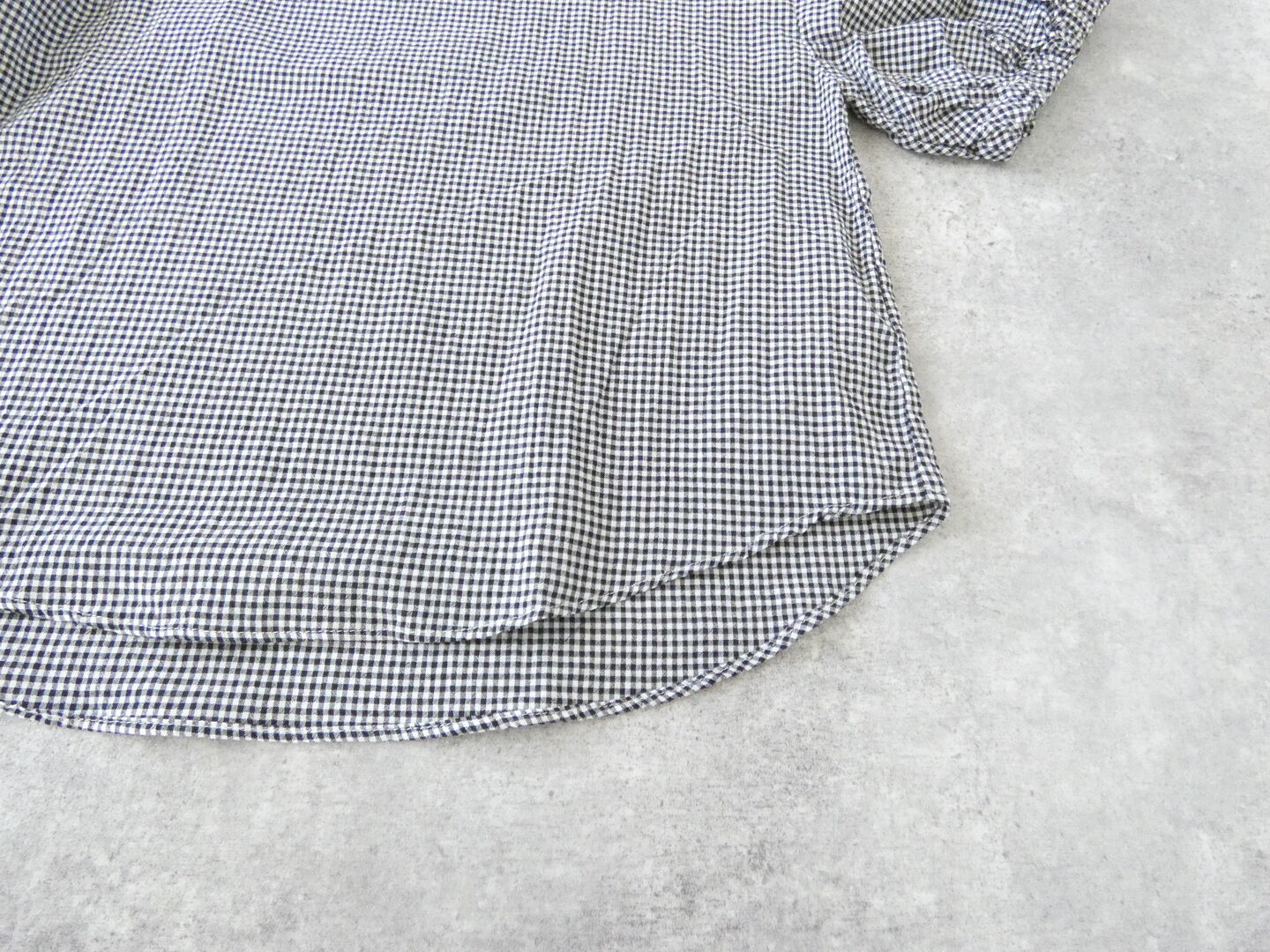 NARU オーガニックコットンチェックボリュームブラウスの商品画像24