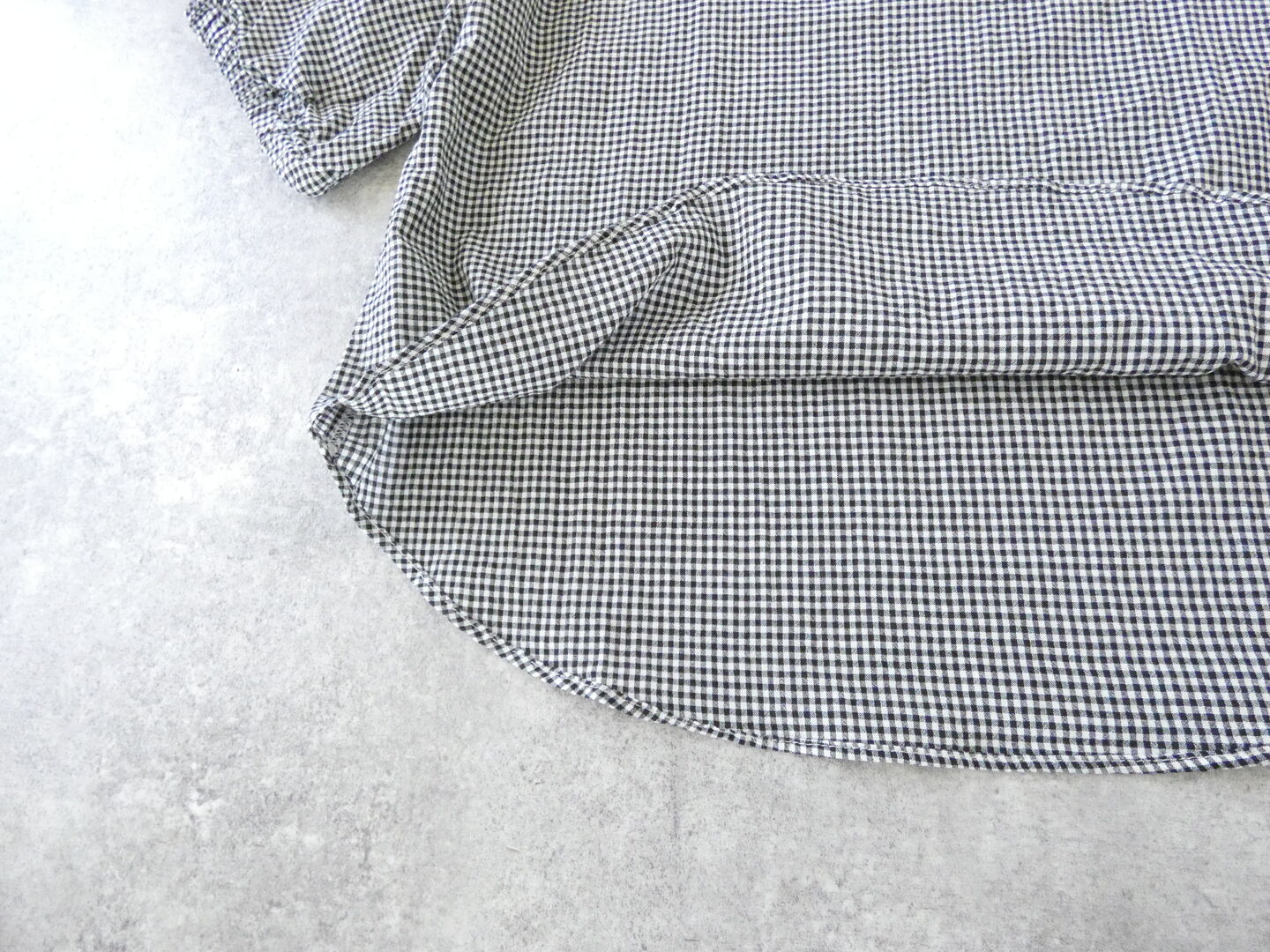 NARU オーガニックコットンチェックボリュームブラウスの商品画像25