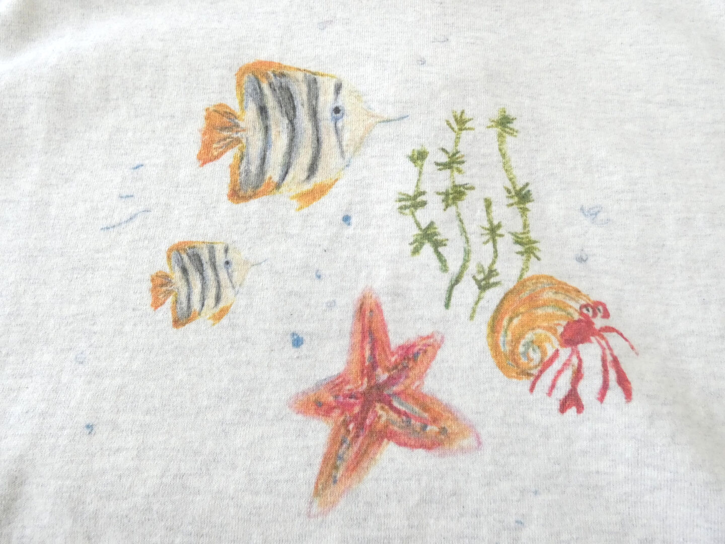 l’atelier du savon(アトリエドゥサボン) 海の生き物　クレヨンプリントTシャツの商品画像11