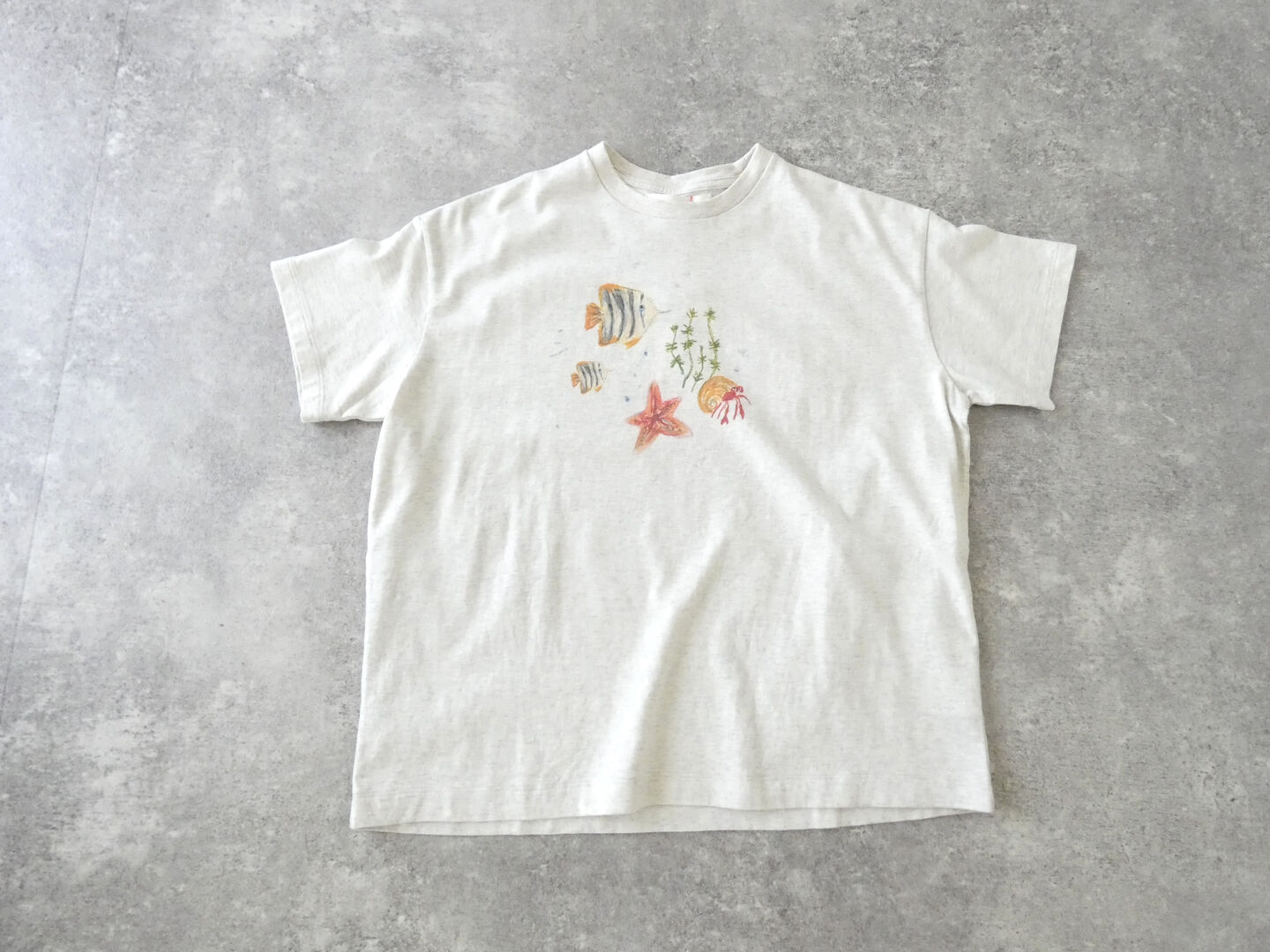 l’atelier du savon(アトリエドゥサボン) 海の生き物　クレヨンプリントTシャツの商品画像3
