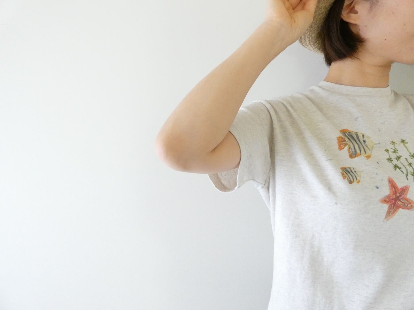 l’atelier du savon(アトリエドゥサボン) 海の生き物　クレヨンプリントTシャツの商品画像6