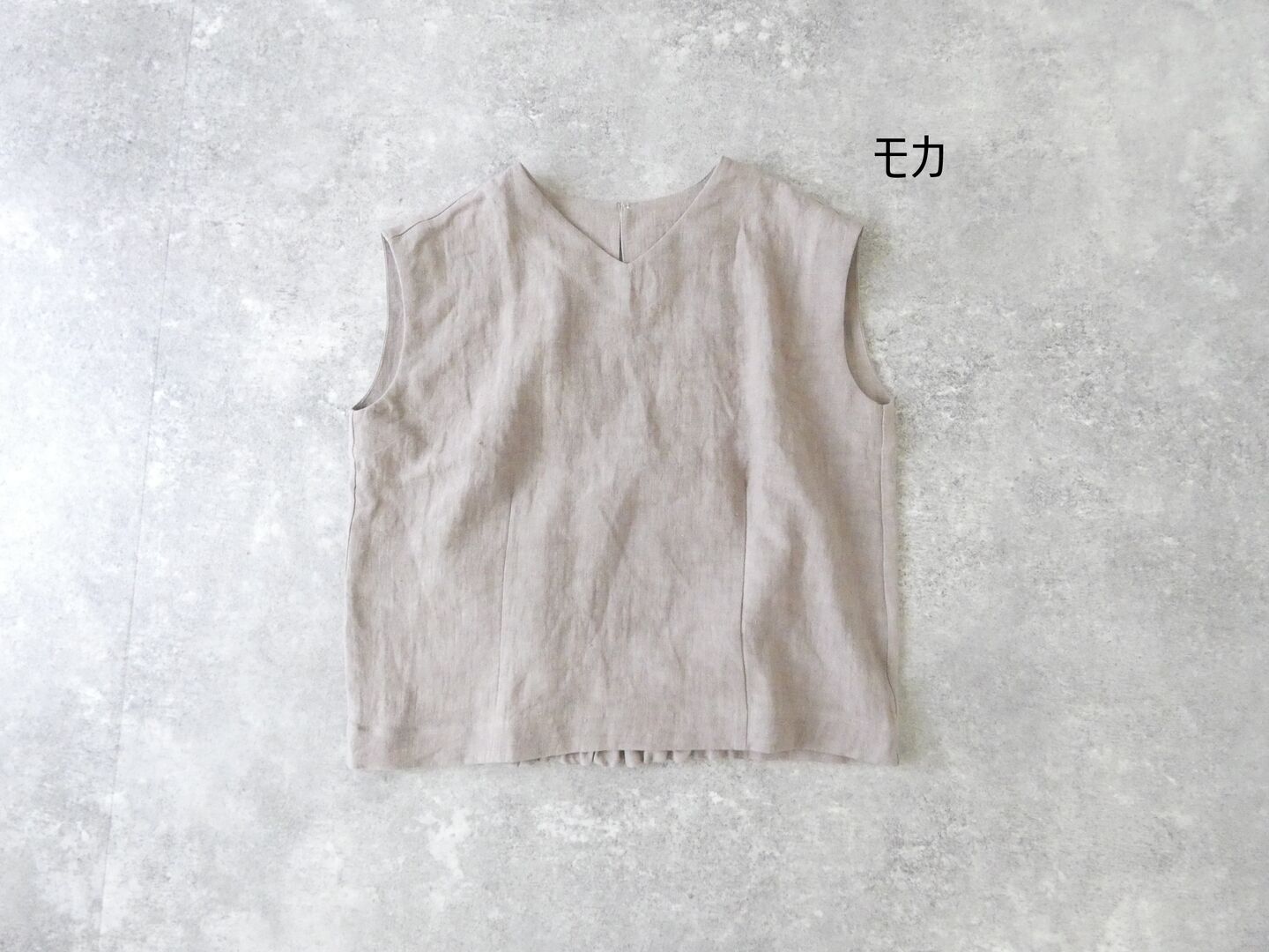 LinenYa(リネンヤ) リネンVネックノースリーブブラウスの商品画像28