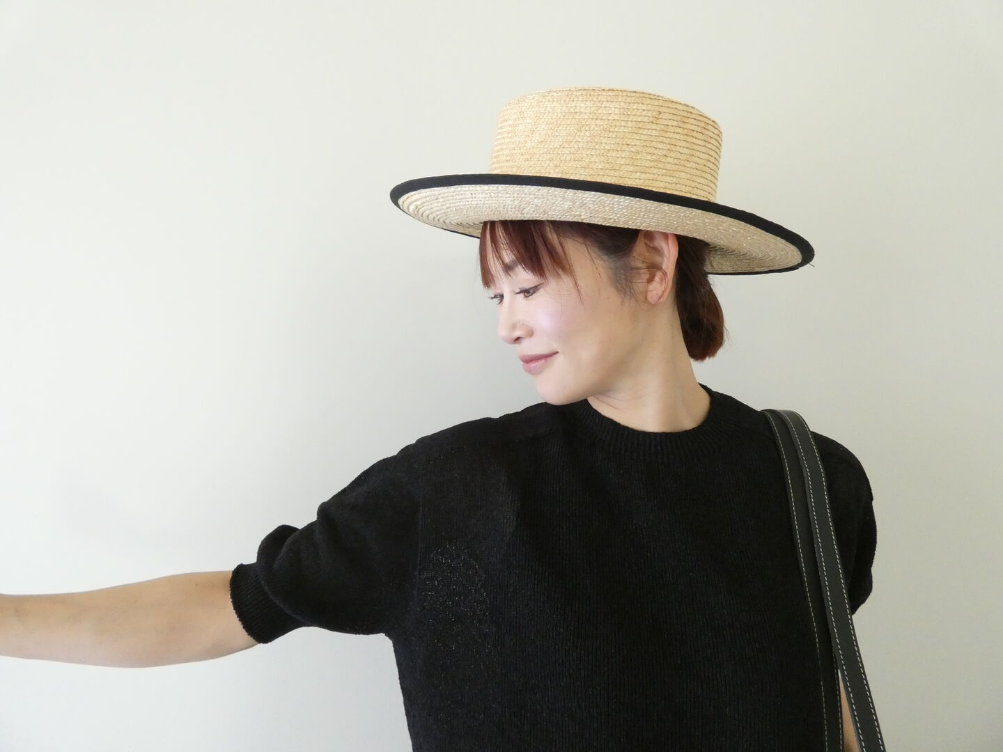 LinenYa(リネンヤ) 和紙混半袖ニットの商品画像1