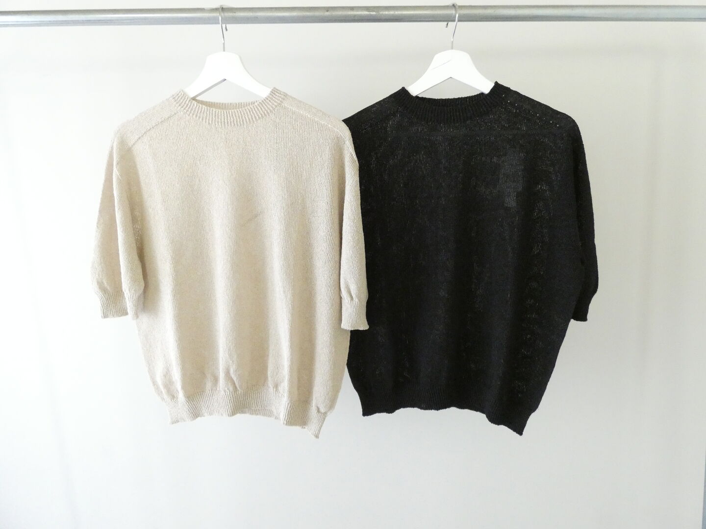 LinenYa(リネンヤ) 和紙混半袖ニットの商品画像3