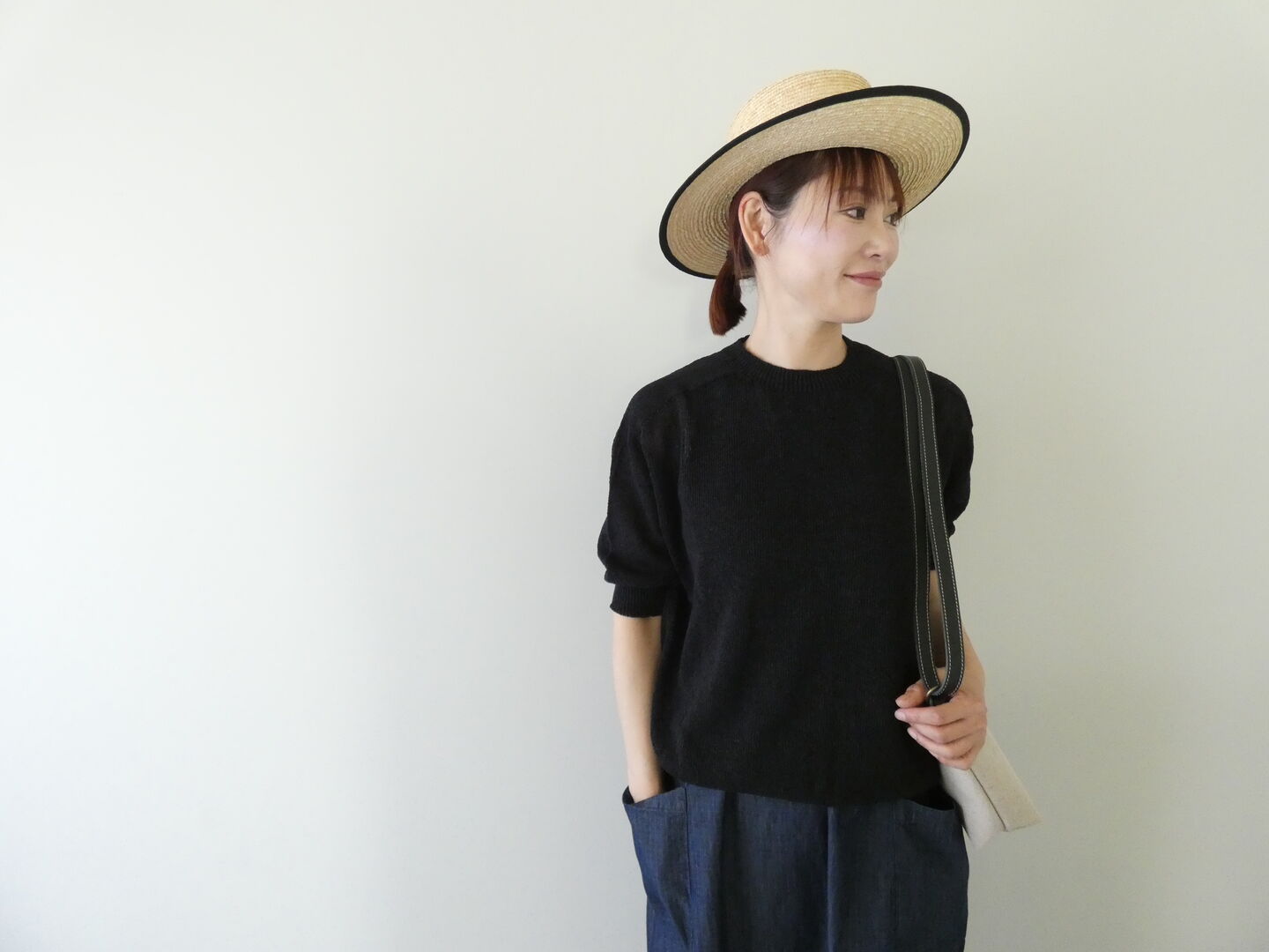 LinenYa(リネンヤ) 和紙混半袖ニットの商品画像4