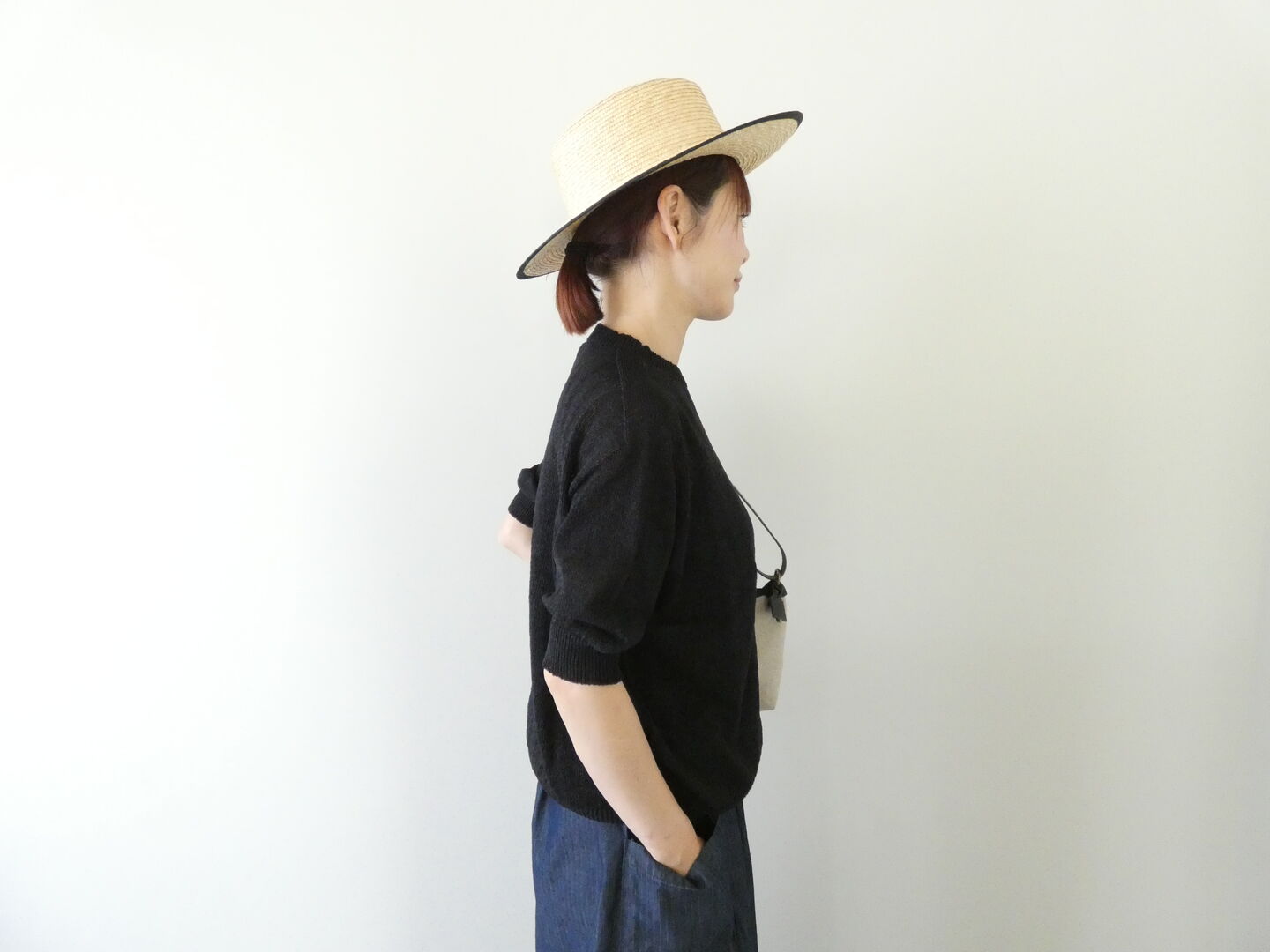 LinenYa(リネンヤ) 和紙混半袖ニットの商品画像9