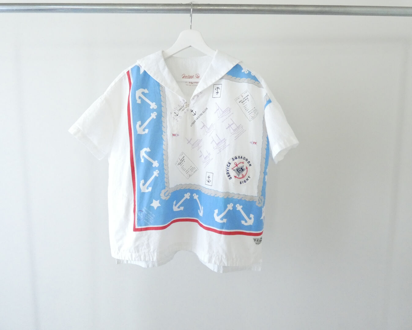 快晴堂(かいせいどう) Girl's カロハプリントCCBY柄 セーラーズシャツの商品画像12