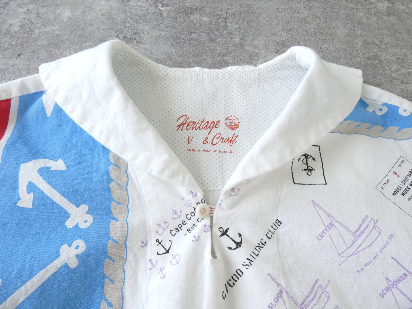 快晴堂(かいせいどう) Girl's カロハプリントCCBY柄 セーラーズシャツの商品画像21