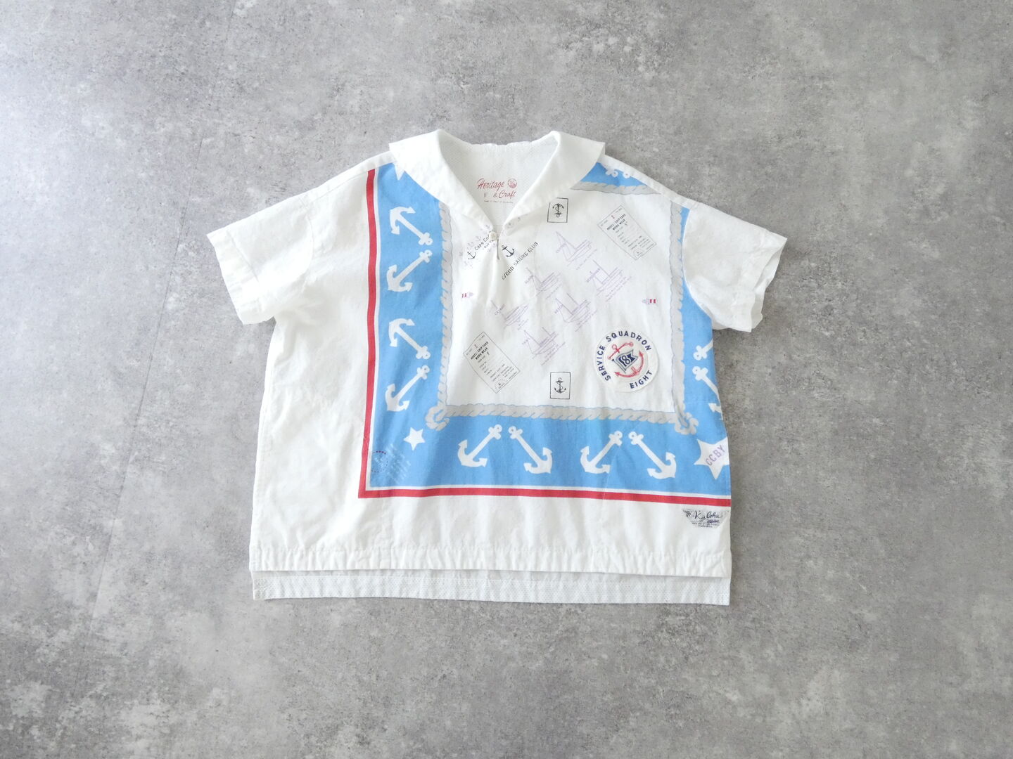 快晴堂(かいせいどう) Girl's カロハプリントCCBY柄 セーラーズシャツの商品画像3