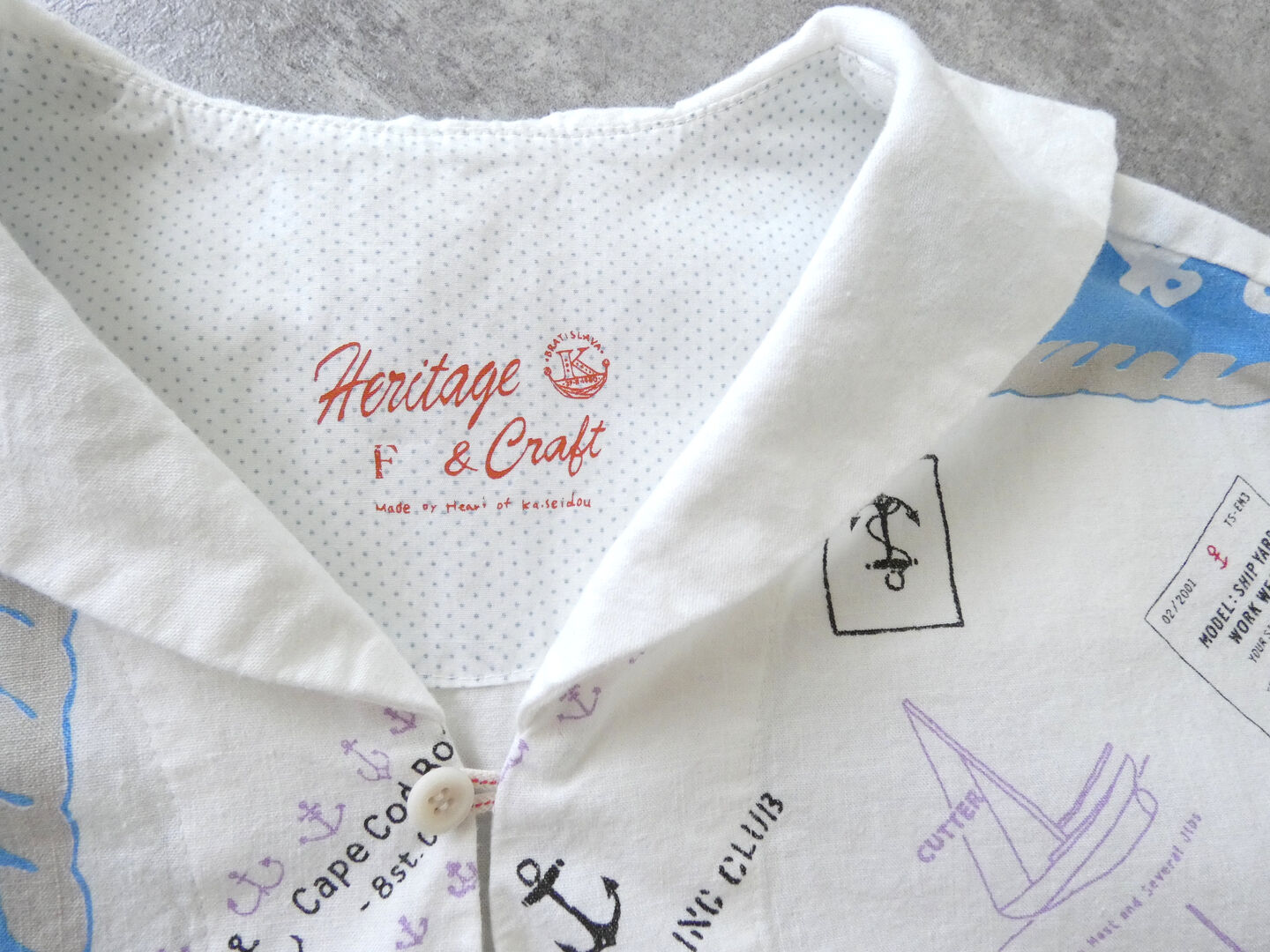 快晴堂(かいせいどう) Girl's カロハプリントCCBY柄 セーラーズシャツの商品画像31