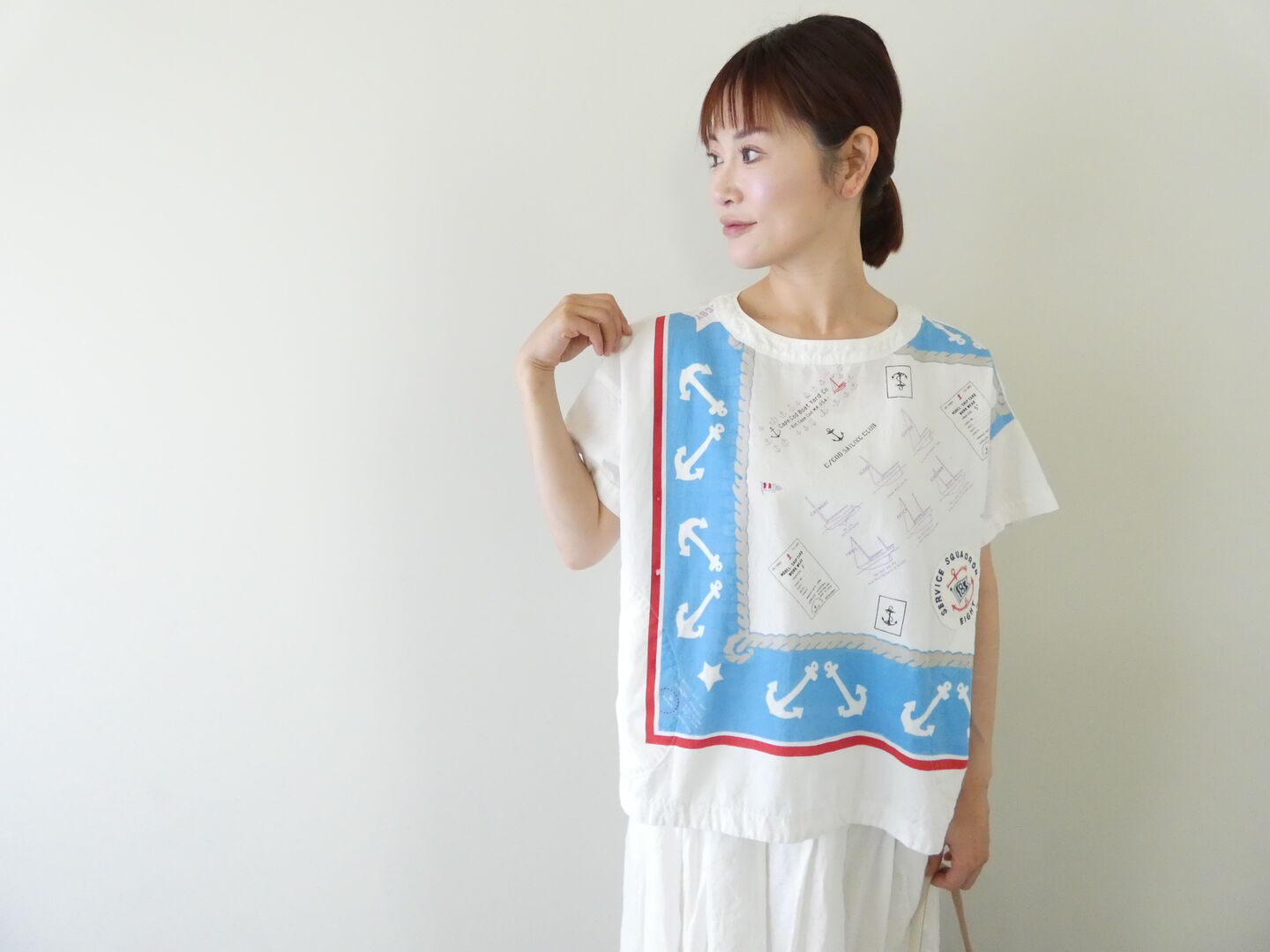 快晴堂(かいせいどう) Girl's カロハプリントCCBY柄 Wide Tシャツの商品画像2