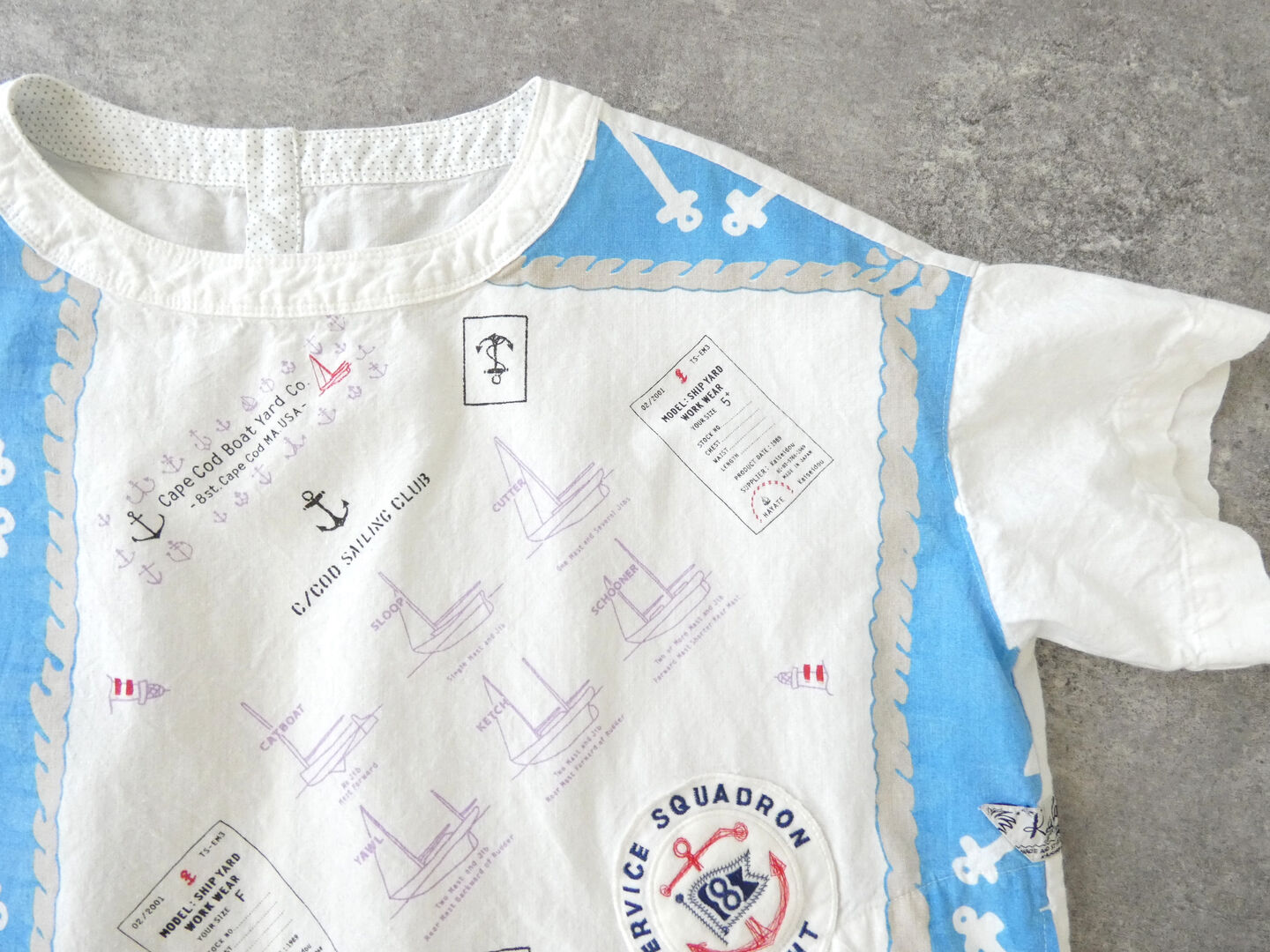 快晴堂(かいせいどう) Girl's カロハプリントCCBY柄 Wide Tシャツの商品画像23