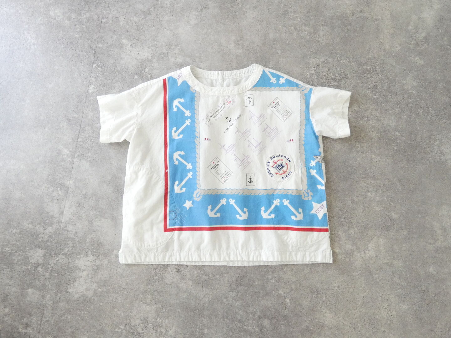 快晴堂(かいせいどう) Girl's カロハプリントCCBY柄 Wide Tシャツの商品画像3