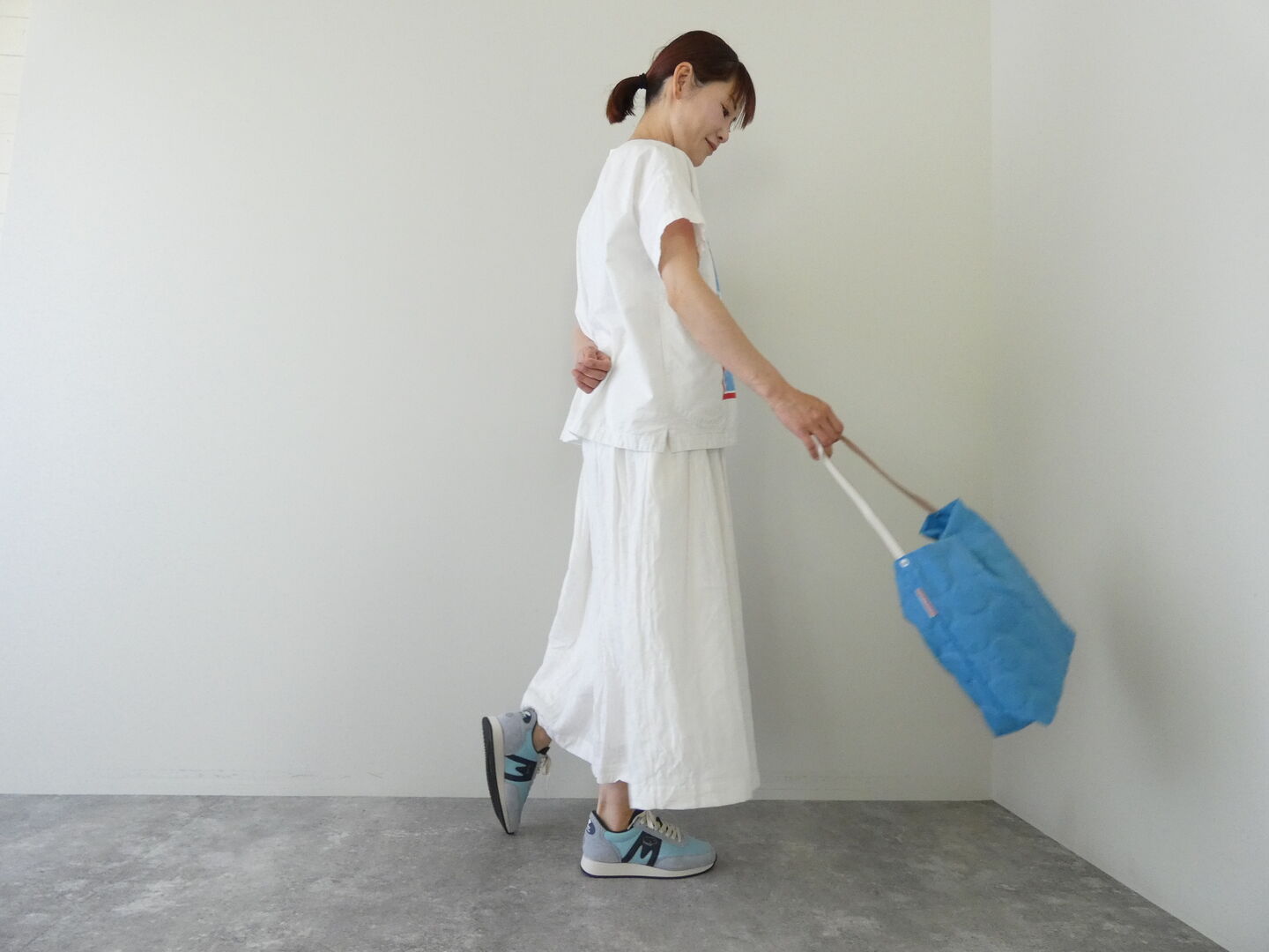 快晴堂(かいせいどう) Girl's カロハプリントCCBY柄 Wide Tシャツの商品画像7