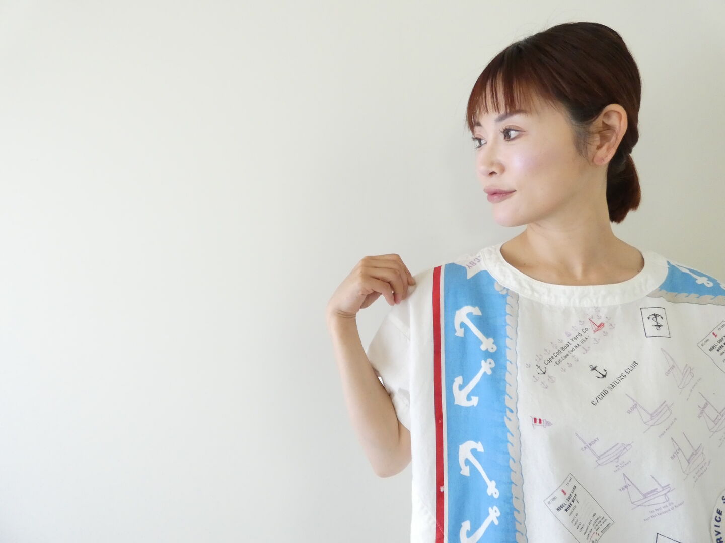 快晴堂(かいせいどう) Girl's カロハプリントCCBY柄 Wide Tシャツの商品画像8