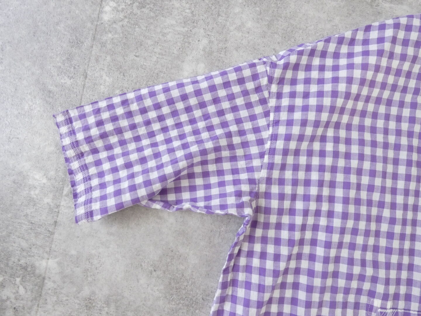 快晴堂(かいせいどう) ゆらぎギンガムチェック Wideストン5分袖ワンピースの商品画像31