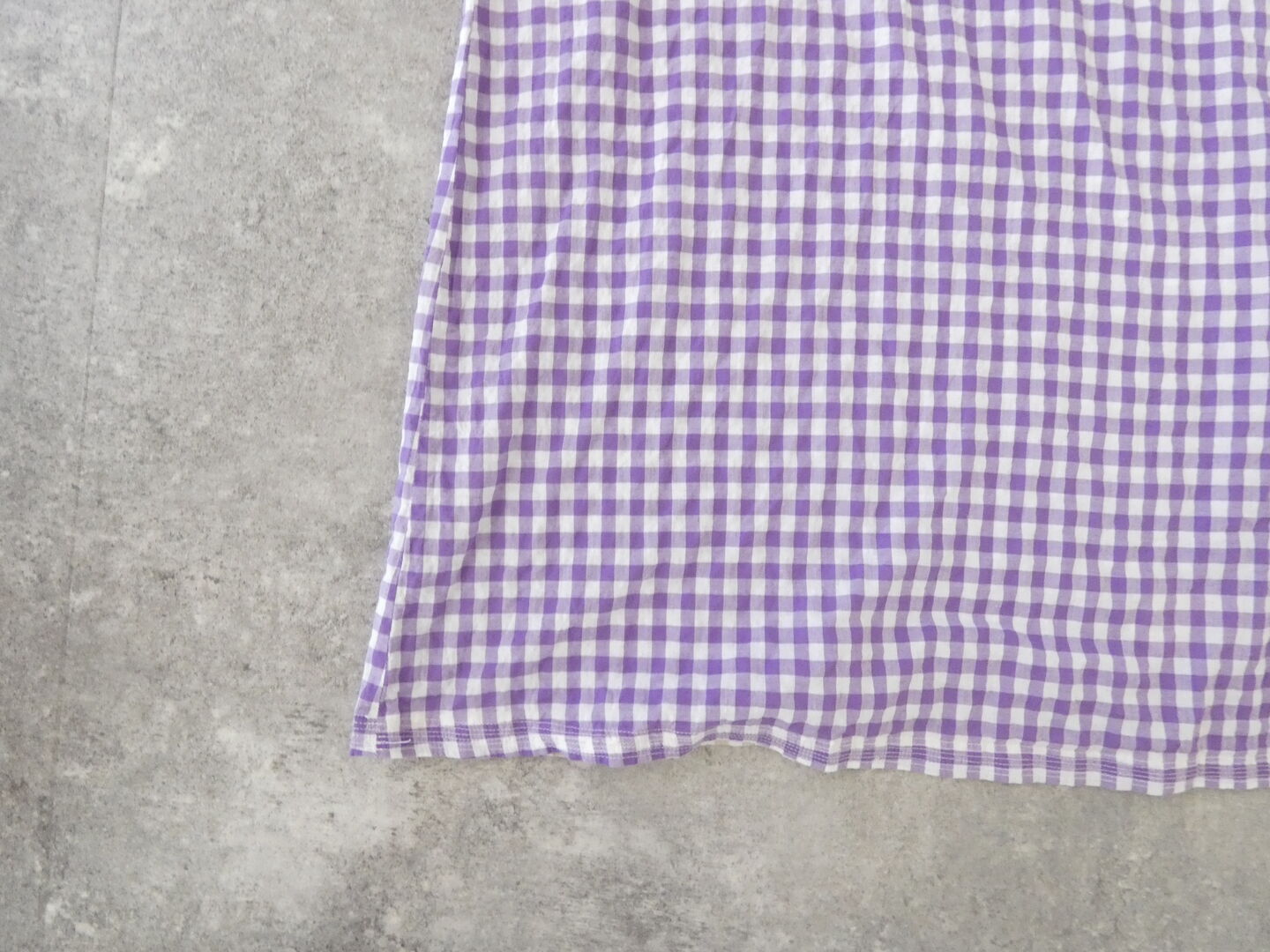 快晴堂(かいせいどう) ゆらぎギンガムチェック Wideストン5分袖ワンピースの商品画像34