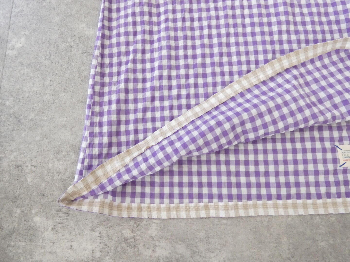 快晴堂(かいせいどう) ゆらぎギンガムチェック Wideストン5分袖ワンピースの商品画像35