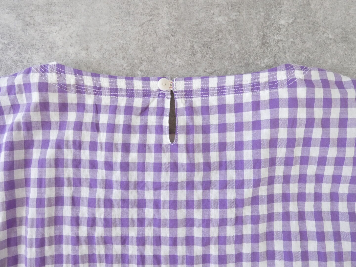 快晴堂(かいせいどう) ゆらぎギンガムチェック Wideストン5分袖ワンピースの商品画像36