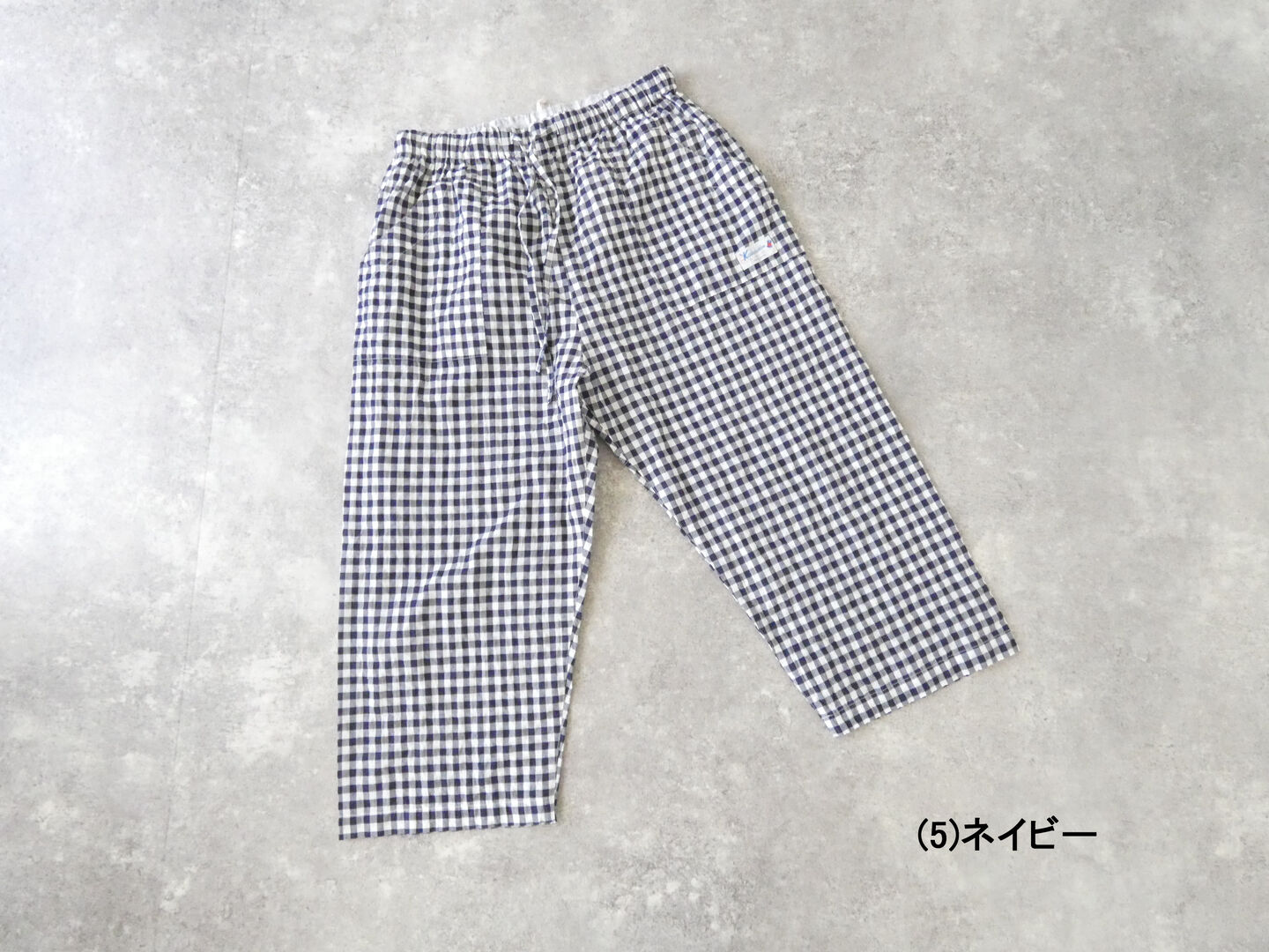 快晴堂(かいせいどう) ゆらぎギンガムチェック 4ポケットイージーパンツの商品画像10