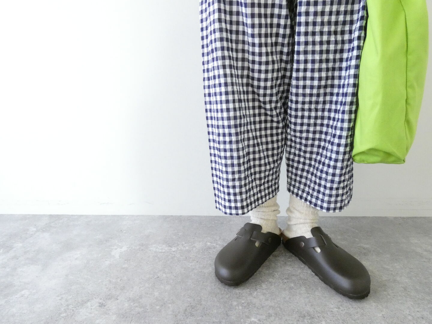 快晴堂(かいせいどう) ゆらぎギンガムチェック 4ポケットイージーパンツの商品画像17