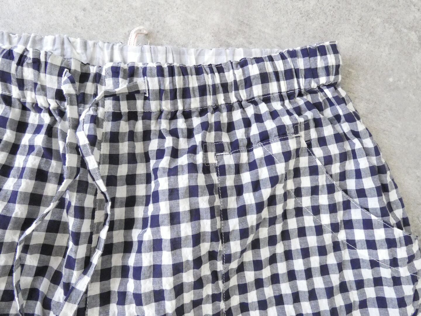 快晴堂(かいせいどう) ゆらぎギンガムチェック 4ポケットイージーパンツの商品画像18