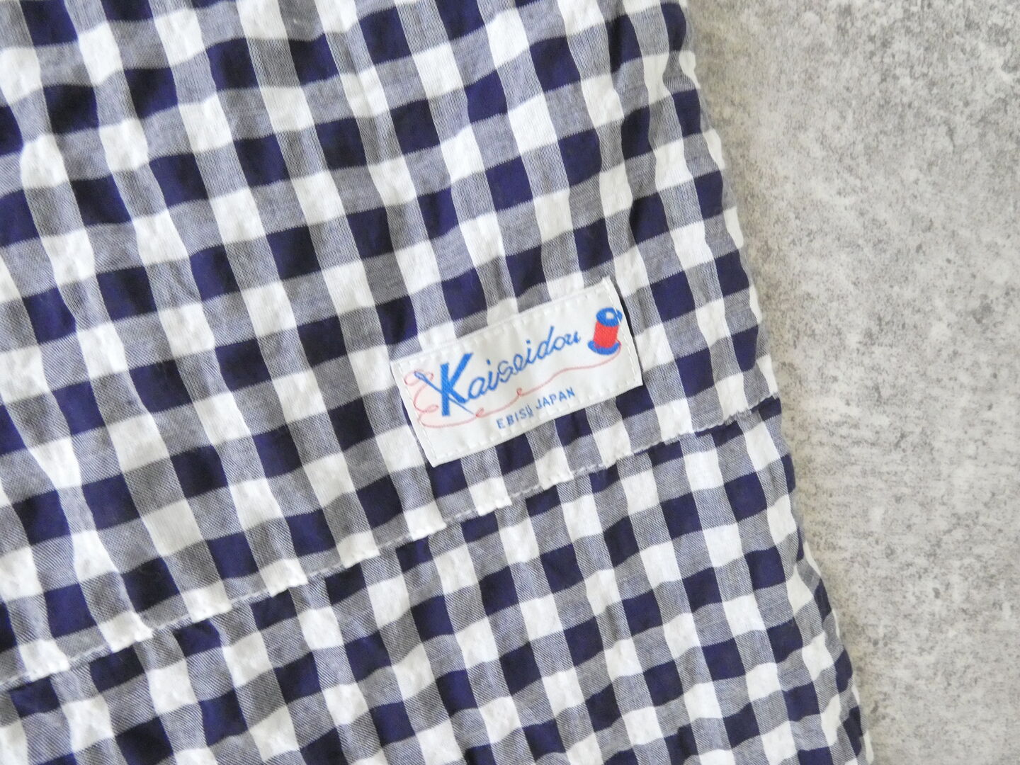 快晴堂(かいせいどう) ゆらぎギンガムチェック 4ポケットイージーパンツの商品画像19