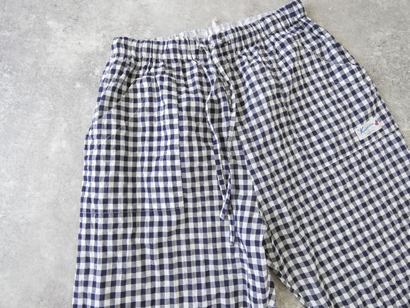 快晴堂(かいせいどう) ゆらぎギンガムチェック 4ポケットイージーパンツの商品画像20