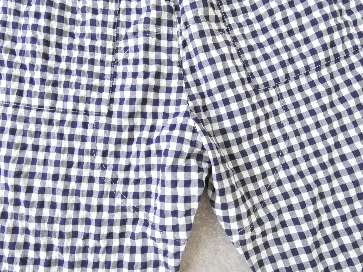 快晴堂(かいせいどう) ゆらぎギンガムチェック 4ポケットイージーパンツの商品画像24