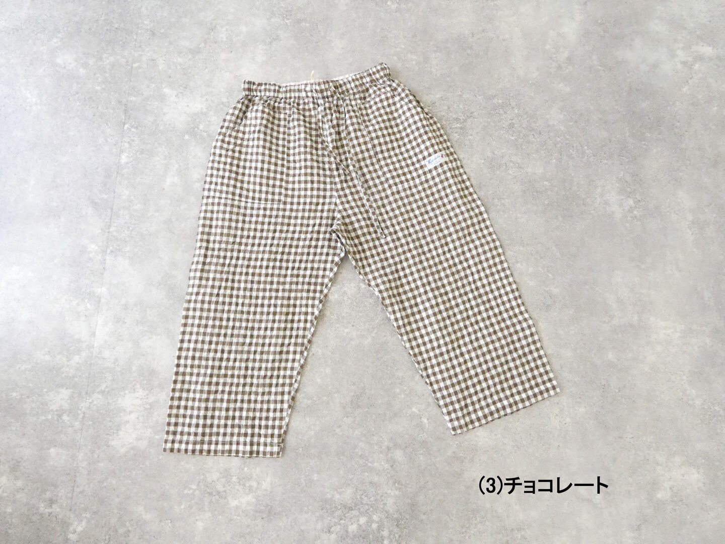 快晴堂(かいせいどう) ゆらぎギンガムチェック 4ポケットイージーパンツの商品画像28