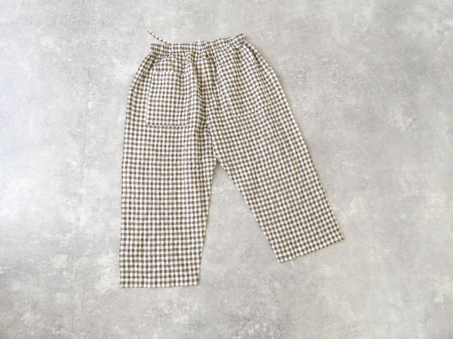 快晴堂(かいせいどう) ゆらぎギンガムチェック 4ポケットイージーパンツの商品画像29