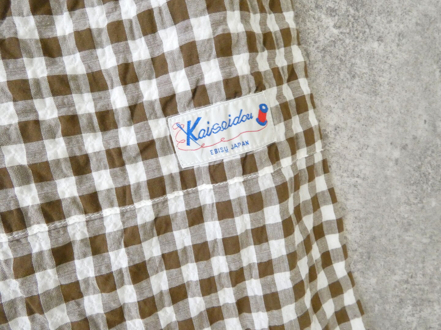 快晴堂(かいせいどう) ゆらぎギンガムチェック 4ポケットイージーパンツの商品画像31