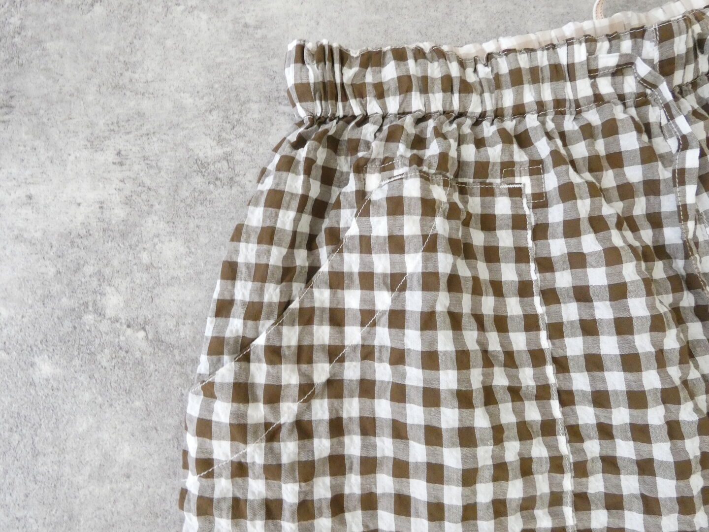 快晴堂(かいせいどう) ゆらぎギンガムチェック 4ポケットイージーパンツの商品画像32